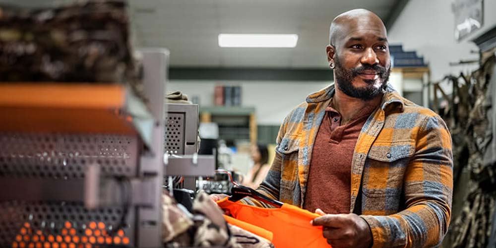 A Colorado hunter shopping for supplies.